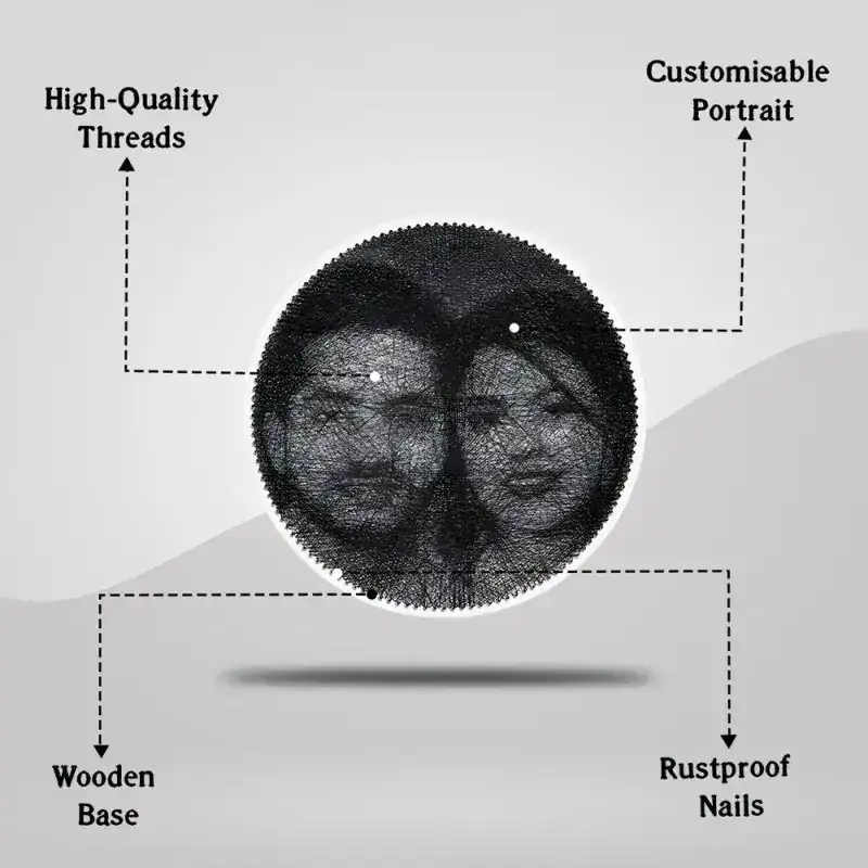 Couple portrait in dark frame